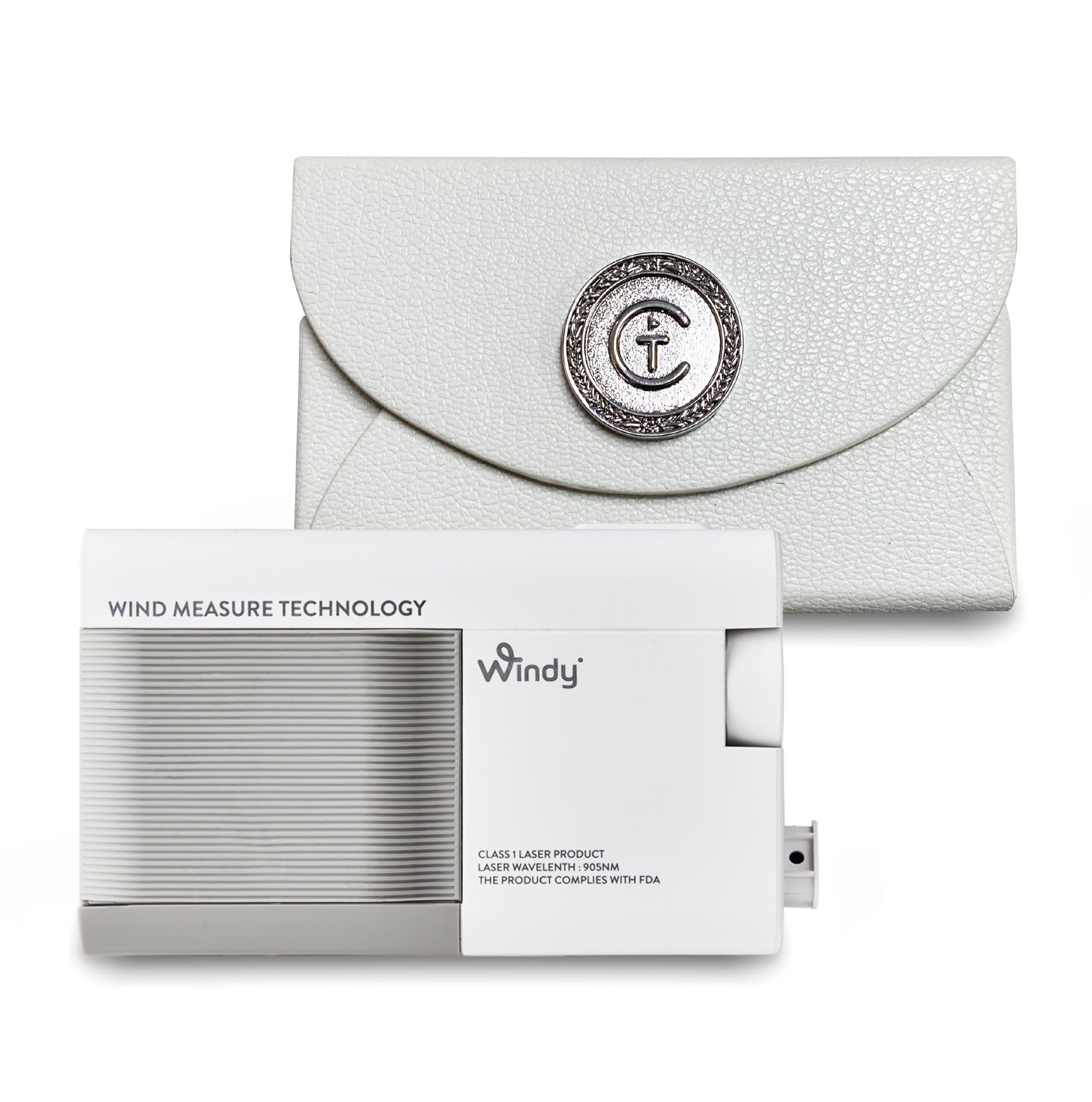 Caddy Talk Windy Telémetro de Golf con función de Pendiente, detección de Viento, precisión Pin-Lock y medición de distancias de Largo Alcance