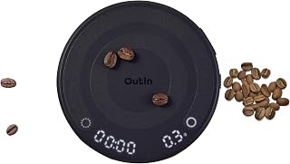 OutIn Claro Portable Coffee Scale: 2kg/0.1g Precision Espresso & Pour Over Scale w/ Timer, Rechargeable Battery & Case