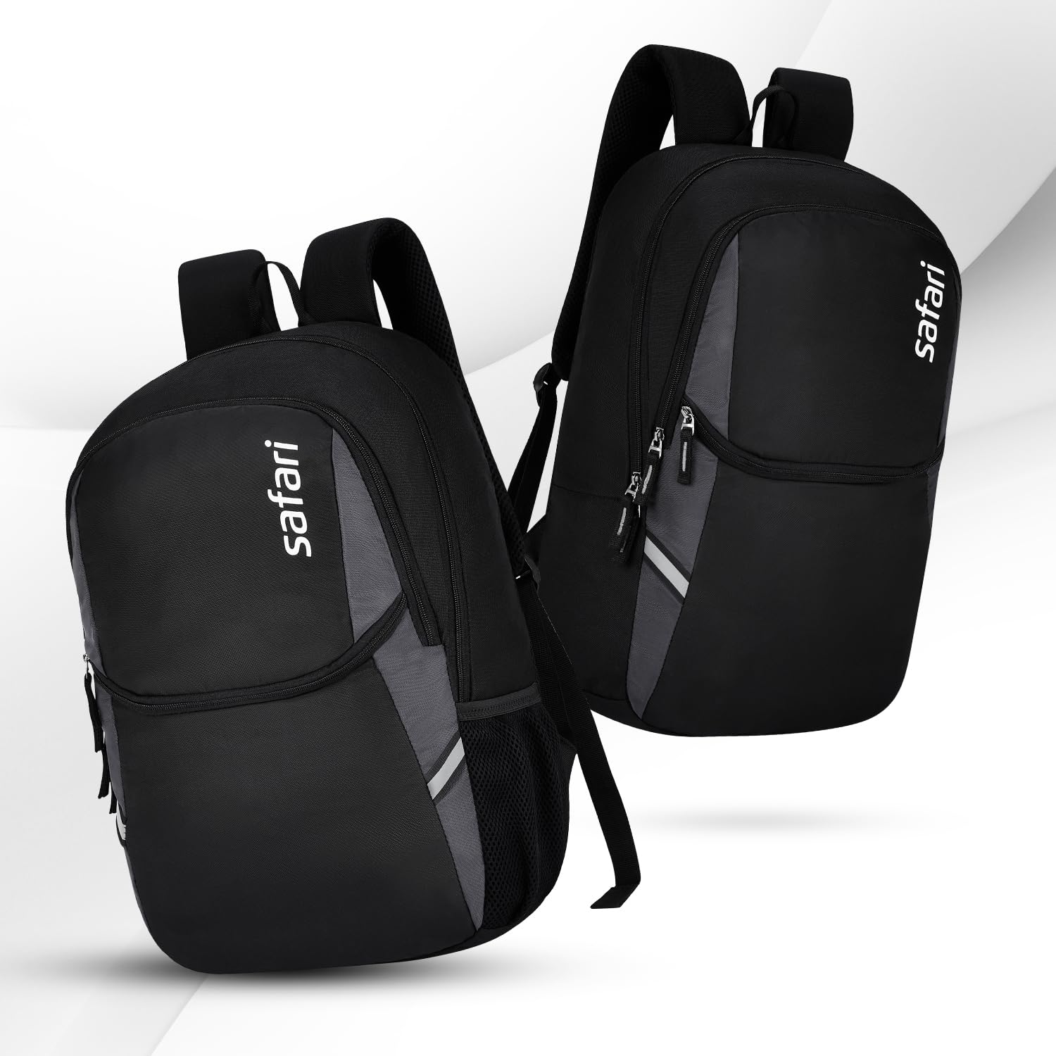 Safari Nudge Laptop Backpack for men & women, school bag for boys and girls, college bag, office bag, travel bag, 3 compartments, Bottle holder, Front pocket, Color Black — Amazon image 6