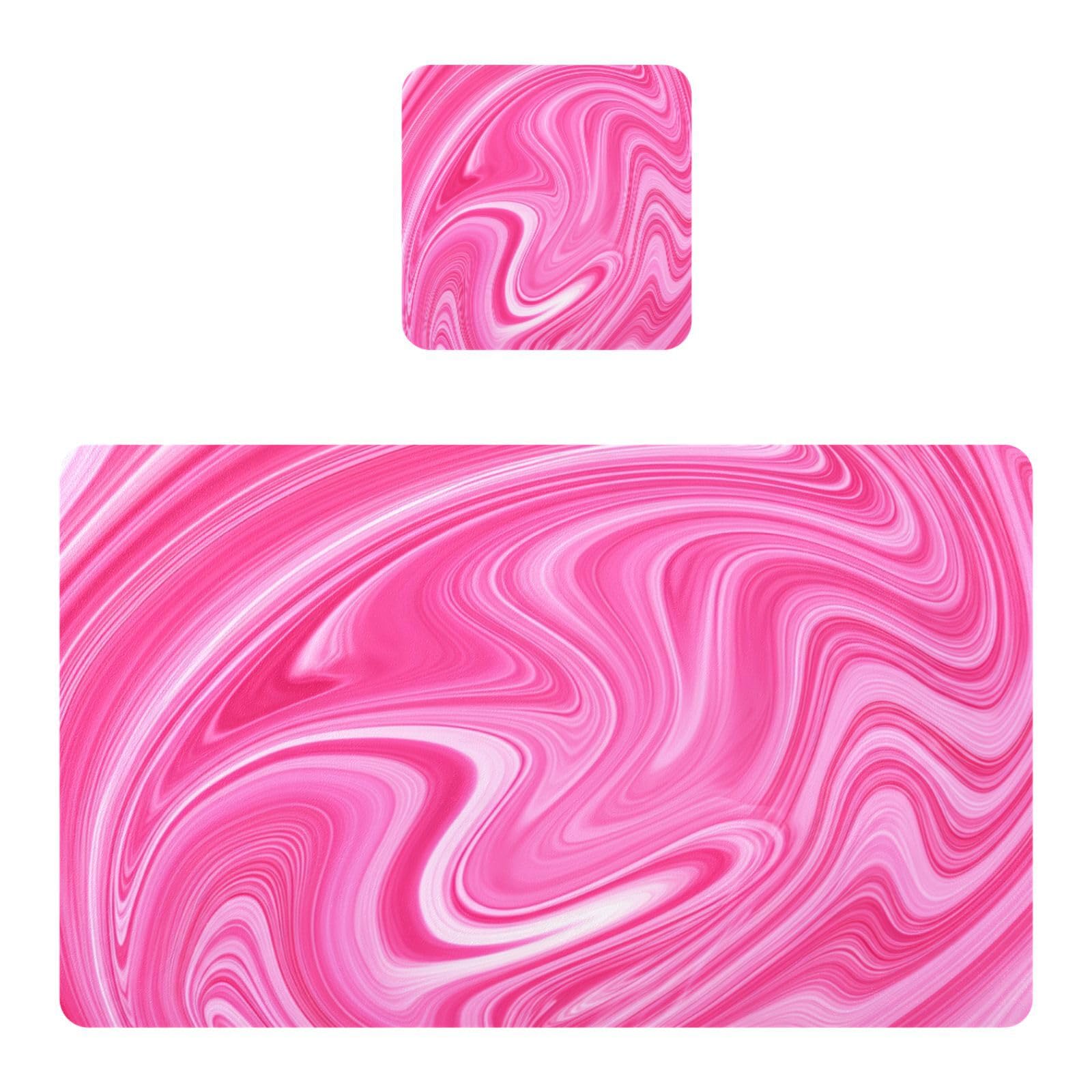 BURSTDDY Marble Texture Placemat Waterproof Place Mat for Dining Table