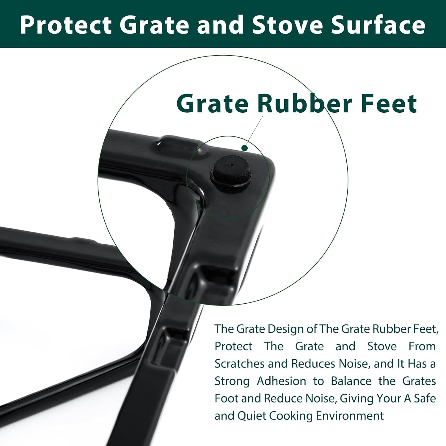 WB31K10034 Burner Grates XL44 Stove Replacement Parts for GE Stove Grates Cooktop Parts GE Gas Range Grates Stove Top Burner Grates JGBP29MEM1BS GE Oven Grates Cooktop Grates Stove Rack Set 4 Pcs