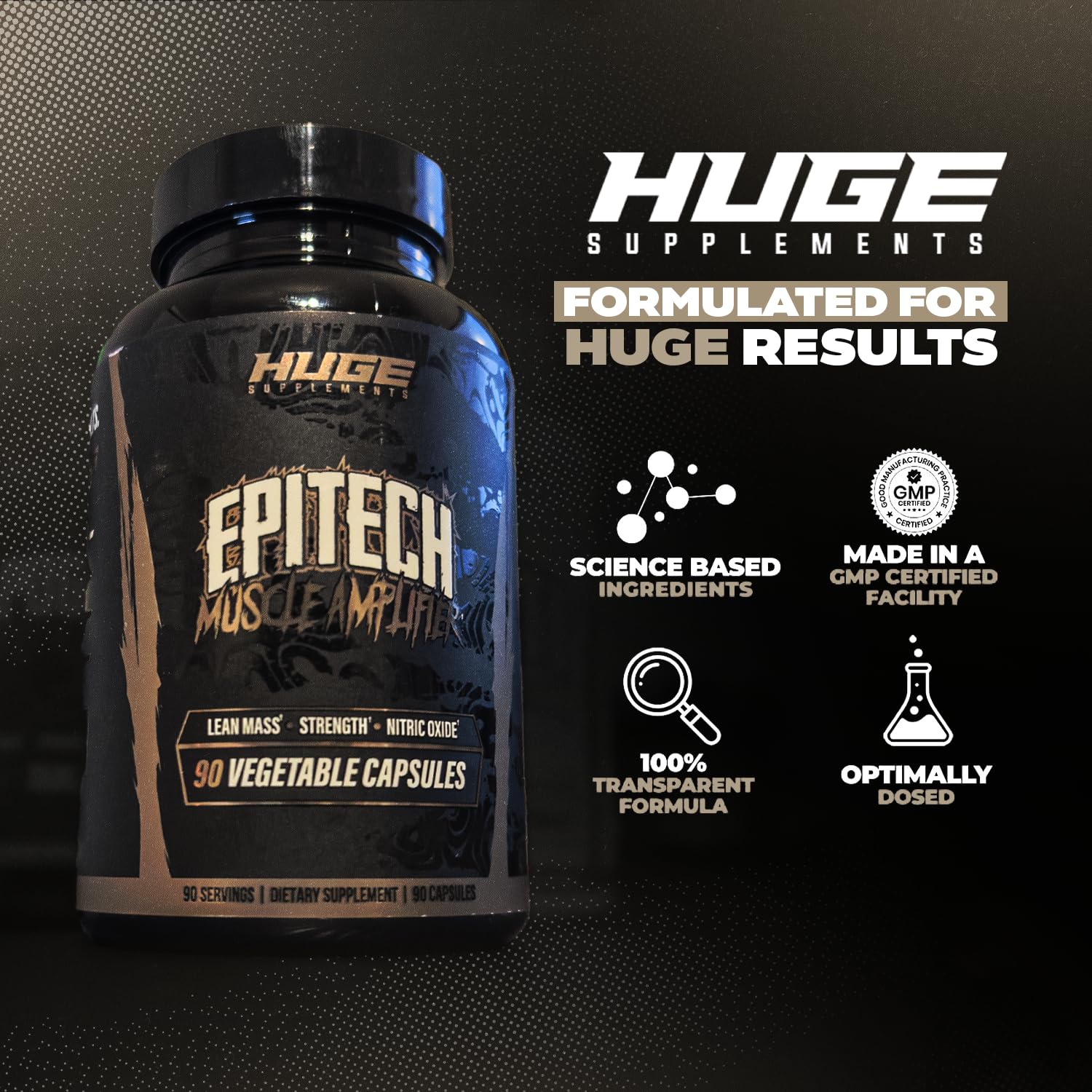 Epitech® Epicatechin Supplement – Natural Myostatin Inhibitor for Muscle Growth, Optimally Dosed, Added BioPerine® for Maximum Absorption, Boosts Endurance, Nitric Oxide & Recovery – 90 Servings — Amazon image 5