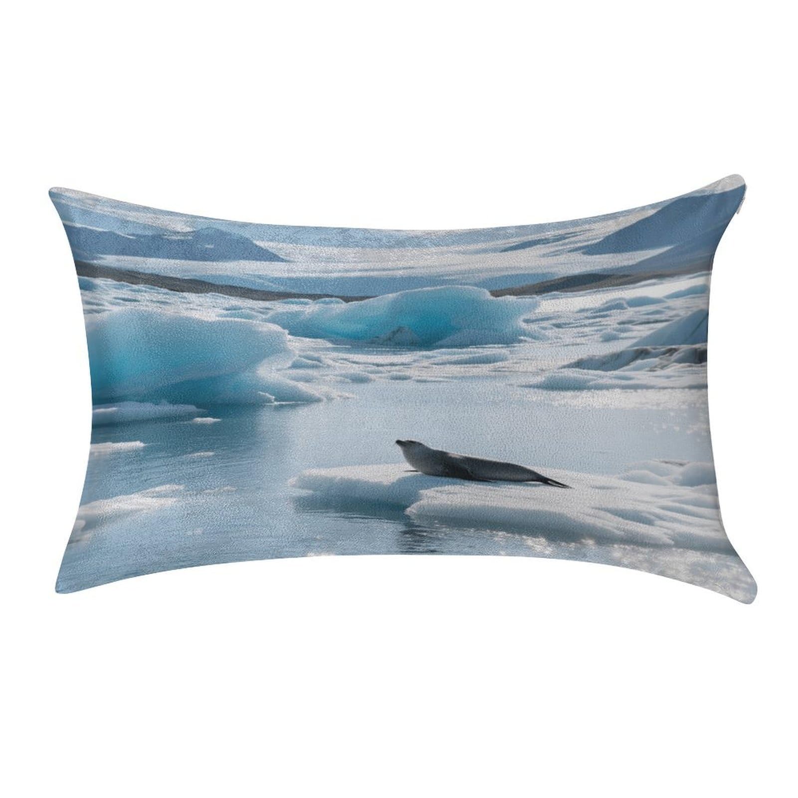Fekiloot Style Glacier Lake Iceberg Pillow Covers Home Decor Pillow Cases