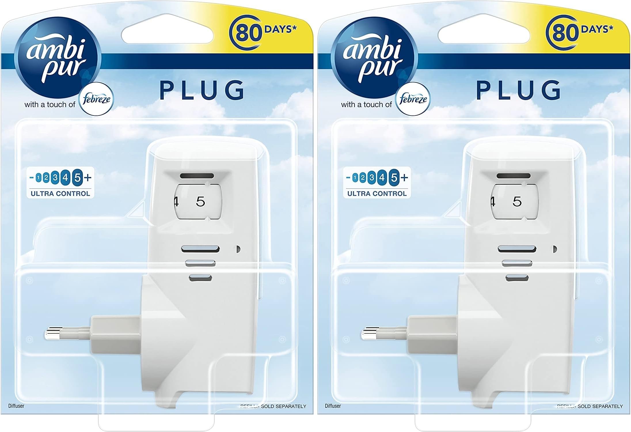 Ambi Pur Air Freshener Plug-in Device, Case only, Pack of Two
