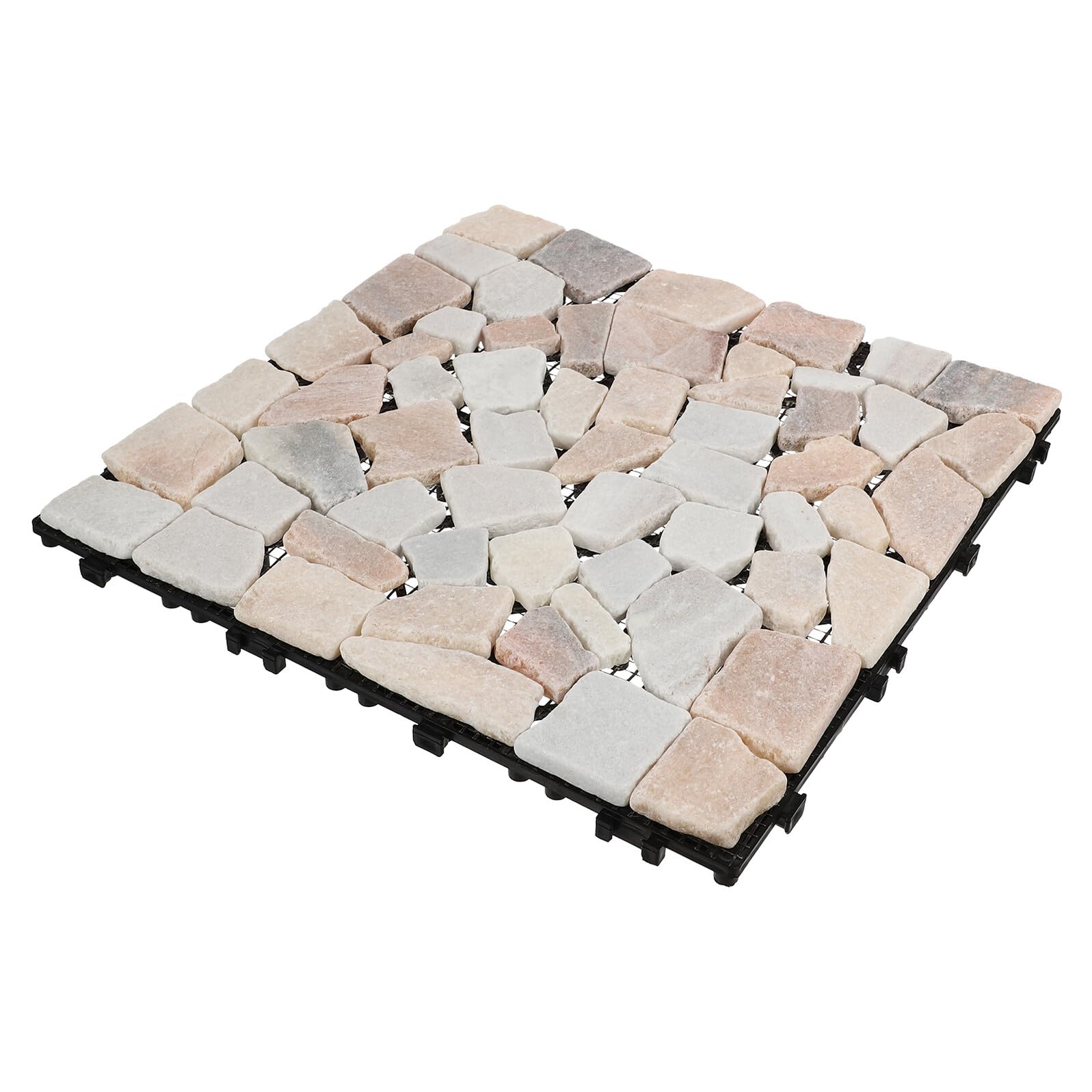 Azulejo de piedra para suelo exterior e interior con diseño entrelazado