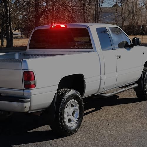 Miniatura 6 de R&F Auto Reemplazo de 3 luz de freno LED ahumada para Ram 150025003500 (1994-2001), luces de carga de techo de camioneta, lámpara de freno de