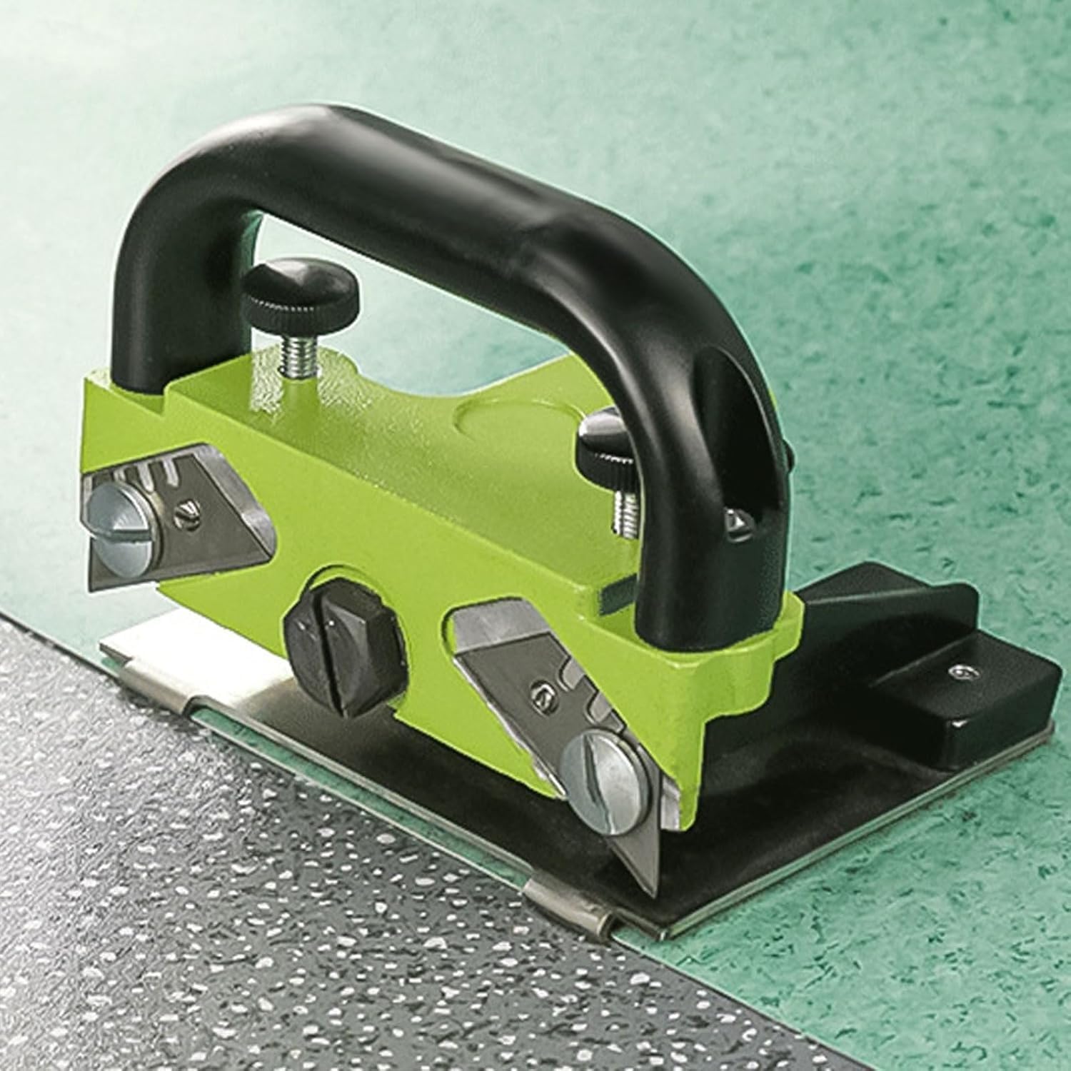 Cortadora de laminados con Cuchilla Ajustable y Cuchilla de unión para instalación de Pisos de PVC, baldosas y Herramientas de Corte de tablones de Vinilo.