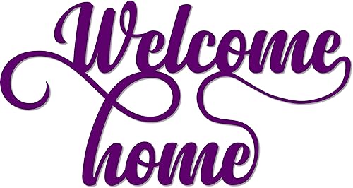 Miniatura 1 de Letrero de pared de metal con texto en inglés "Welcome Home", decoración para el hogar, decoración para el hogar, decoración para nuevos