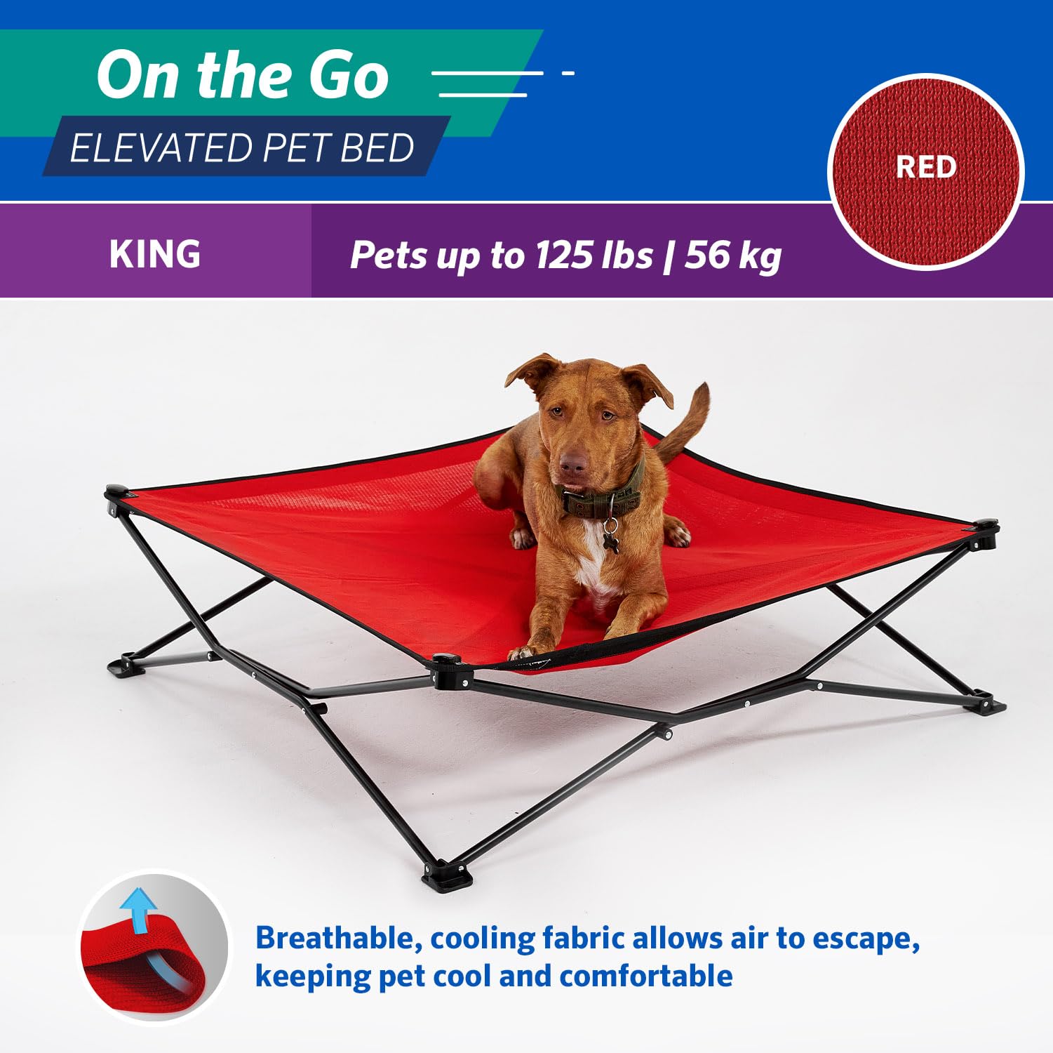 Large Dog Bed Elevated Dog Bed, Portable Raised Pet Cot For Togo