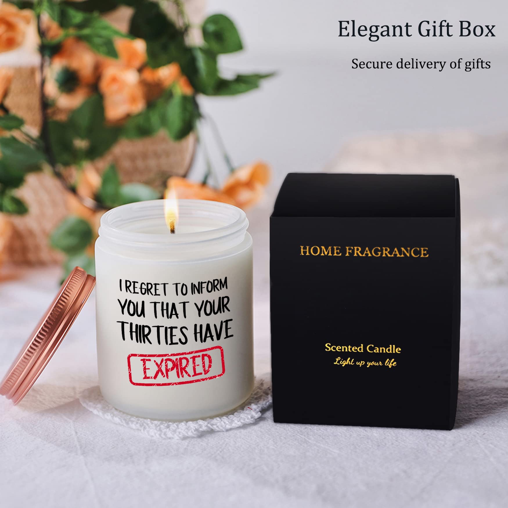 40歳の誕生日プレゼント - 7オンス ラベンダーの香りのソイワックス