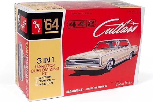 AMT 1964 Olds Cutlass 442 Hardtop 125 Kit de modelo, color de fábrica