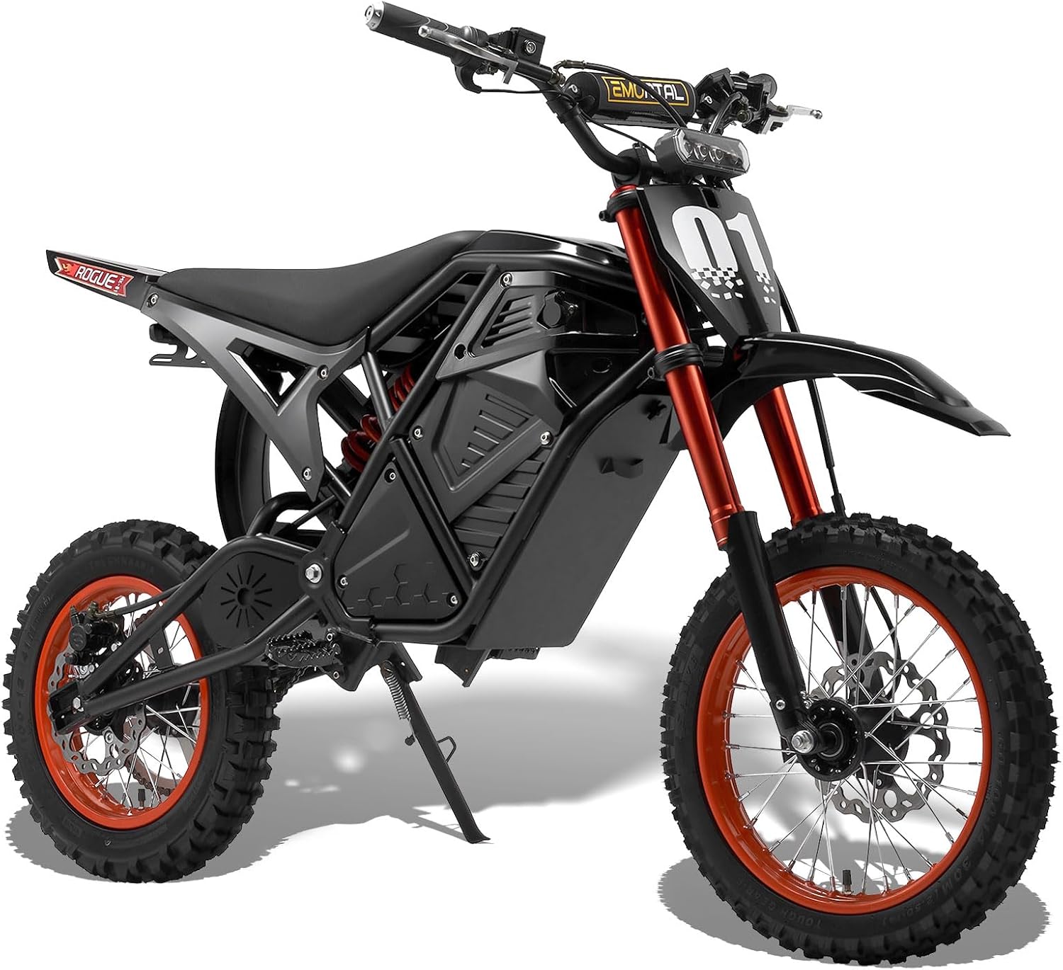 Electric Dirt Bike for Adults & Teens, 37MPH & 45-Mile Electric Motorcycle, 3500W Ebike, 14"/12" Off-Road Tire and 3 Speed Modes E-Bike, Hydraulic Nitrogen Dual Shock Absorbers