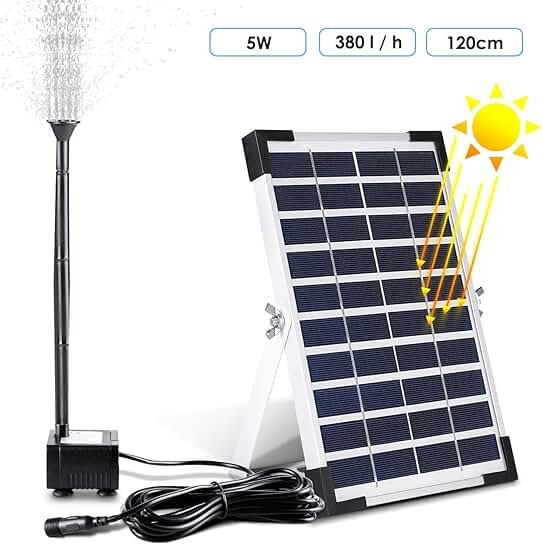 amazon solar powered pond pumps