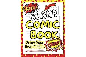 Blank Comic Book: For Creative Kids Who Love to Draw and Create...