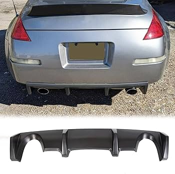 7BLACKSMITHS リアバンパーディフューザー リップ 2003-2008 Nissan 350z Fairlady Z33  リアディフューザーに対応