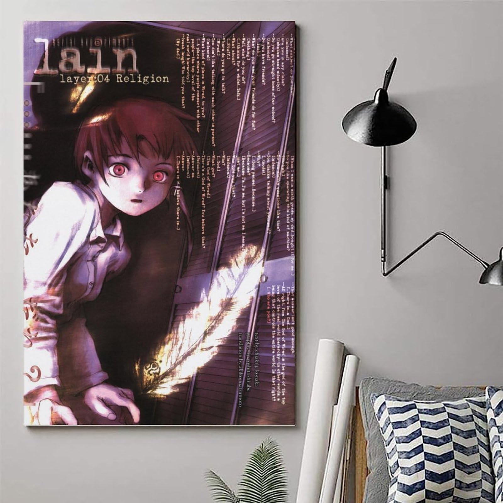 Anime Serial Experiments Lain Poster Cover Posters for Bedroom