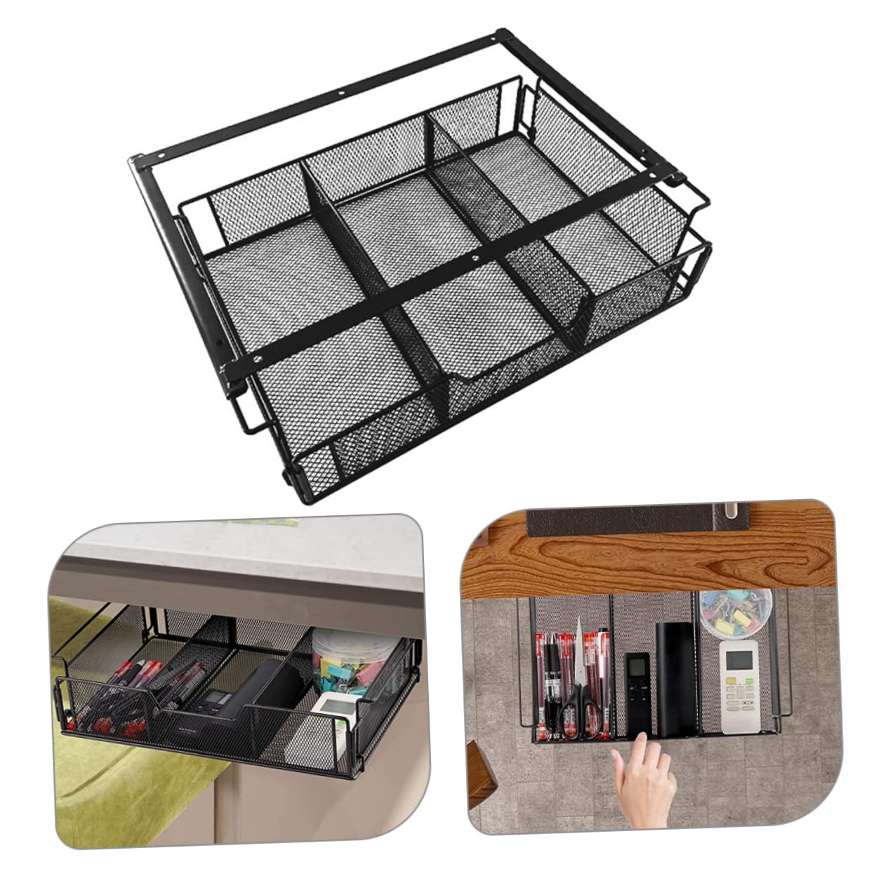 DOITOOL Organisateur De Tiroir Métal Pour Rangement De Documents Support De Bureau Pour Et Articles De Papeterie