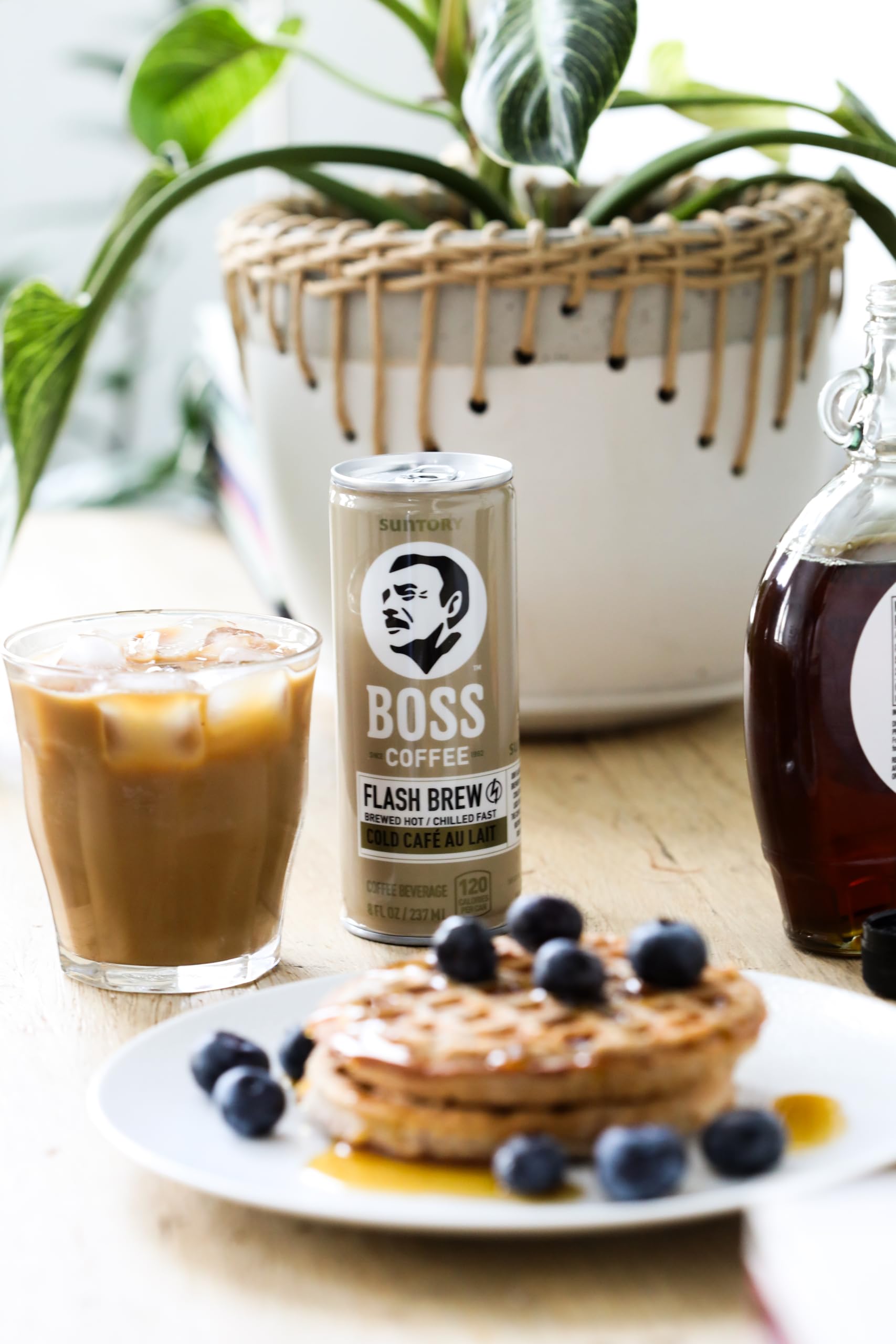 BOSS Coffee by Suntory - Japanese Flash Brew Coffee with Milk, 8oz