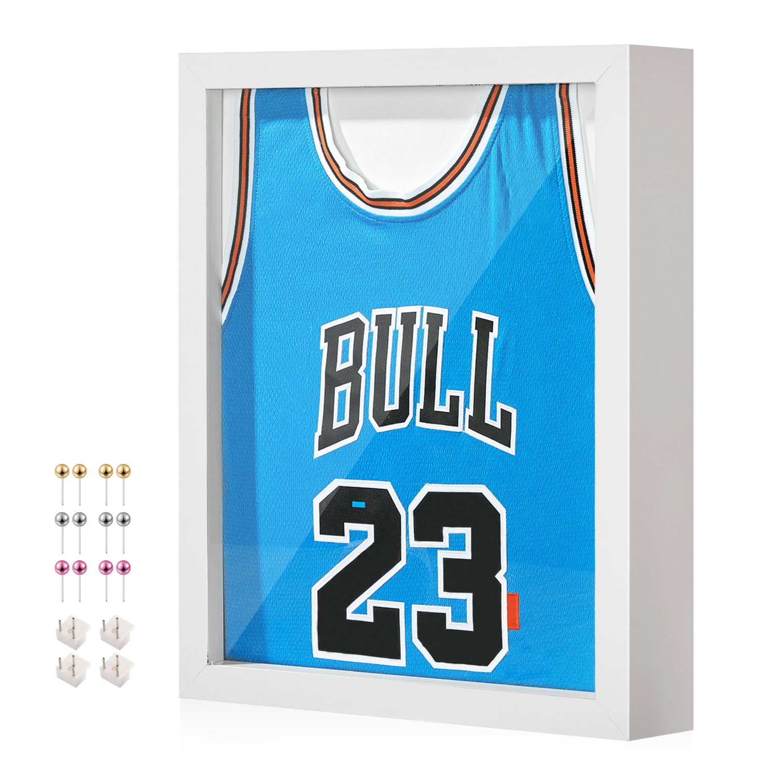 MGLIFEUL 16x20 Inch Large Shadow Box Frame Thickened Acrylic Panel & Pins