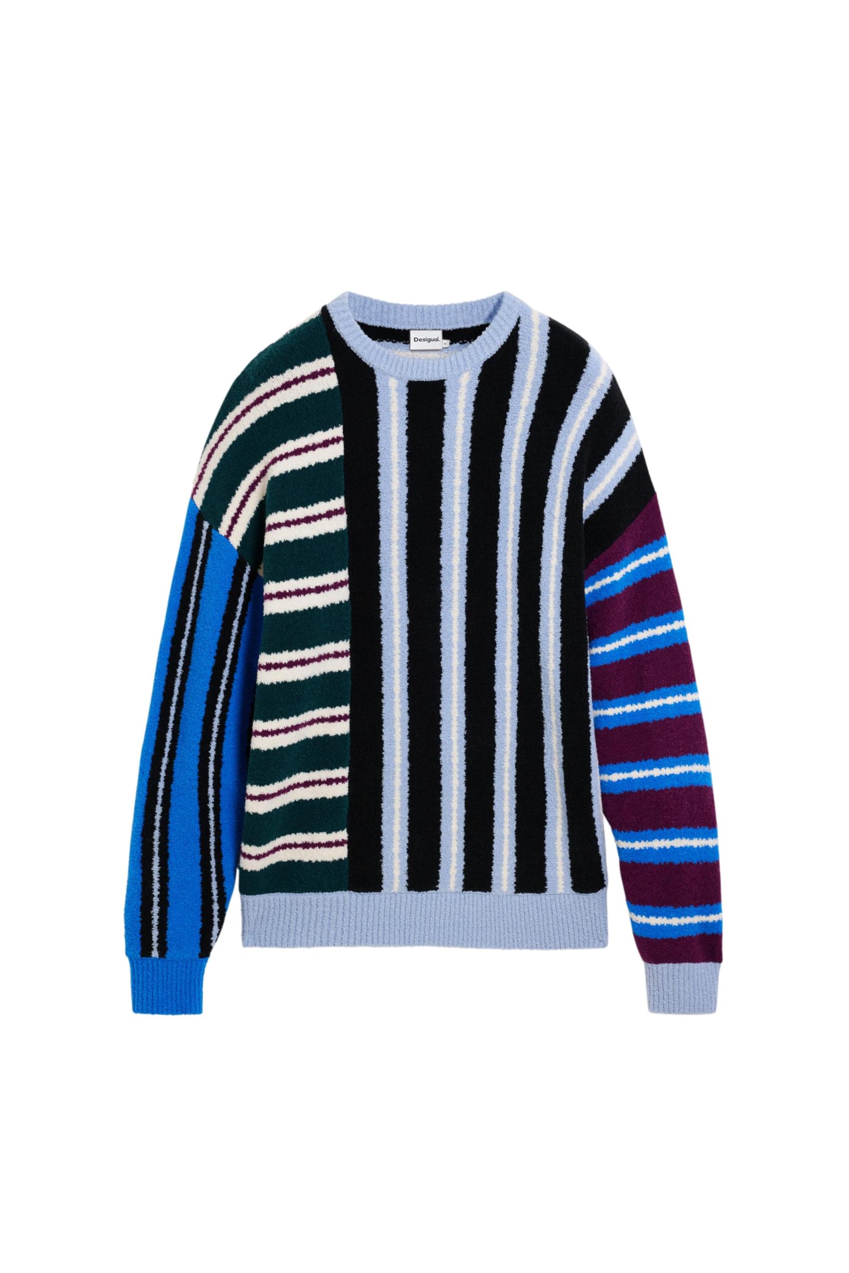 Desigual JERS_Mixed Stripes Sweatshirt Uomo