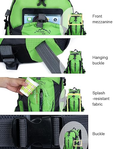 Miniatura 10 de TanXianZhe impermeable 40L deportes al aire libre montañismo senderismo ciclismo camping mochila bolsa