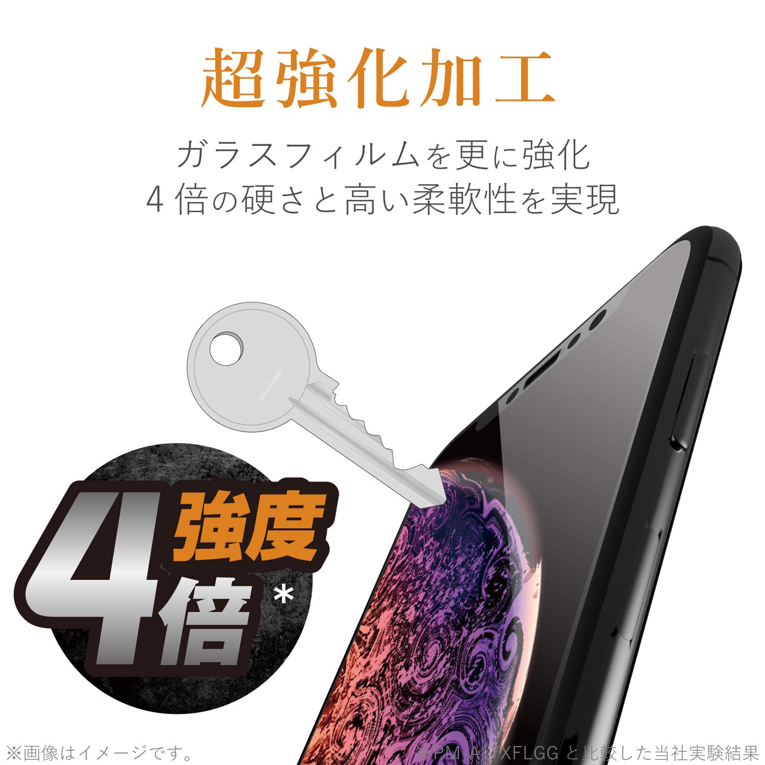 Amazon.co.jp: エレコム iPhone 11 Pro/iPhone XS/iPhone X 強化ガラス