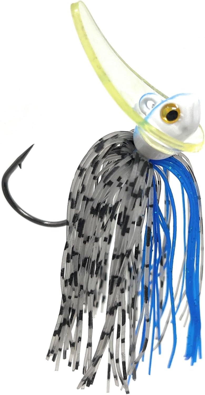 Reaction Tackle Tungsten Scrounger Jig Head for Bass Fishing - 97% Tungsten Fishing Jigs - Ideal Bait for Smallmouth and Largemouth Bass Fishing (2-Pack)