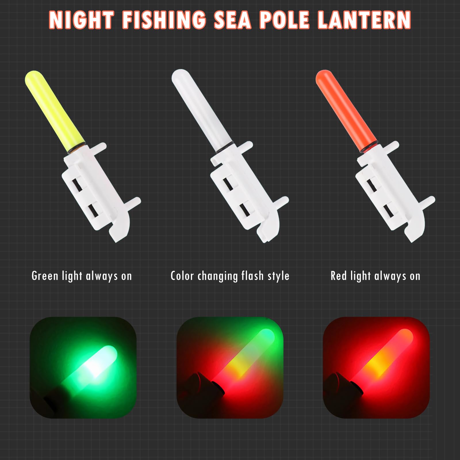 Détecteurs de touche de pêche OneNine, lot de 6 alarmes avec chargeur et lampe LED