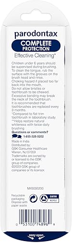 Miniatura 8 de Parodontax Cepillo de dientes suave de protección completa para encías sanas y dientes fuertes, paquete de 2 x 2