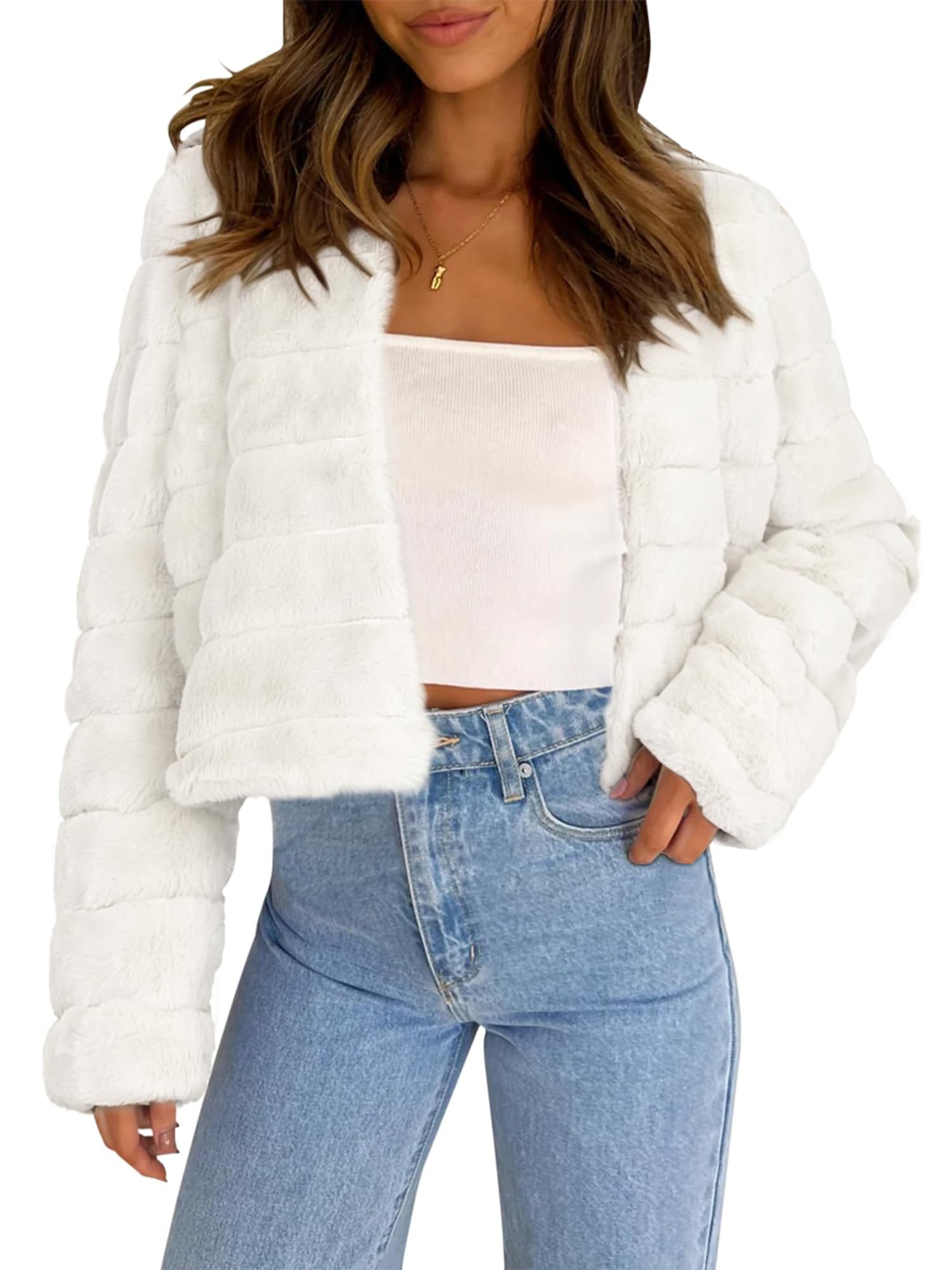 Allegra K Damen Casual Coat Cropped (1er Pack)