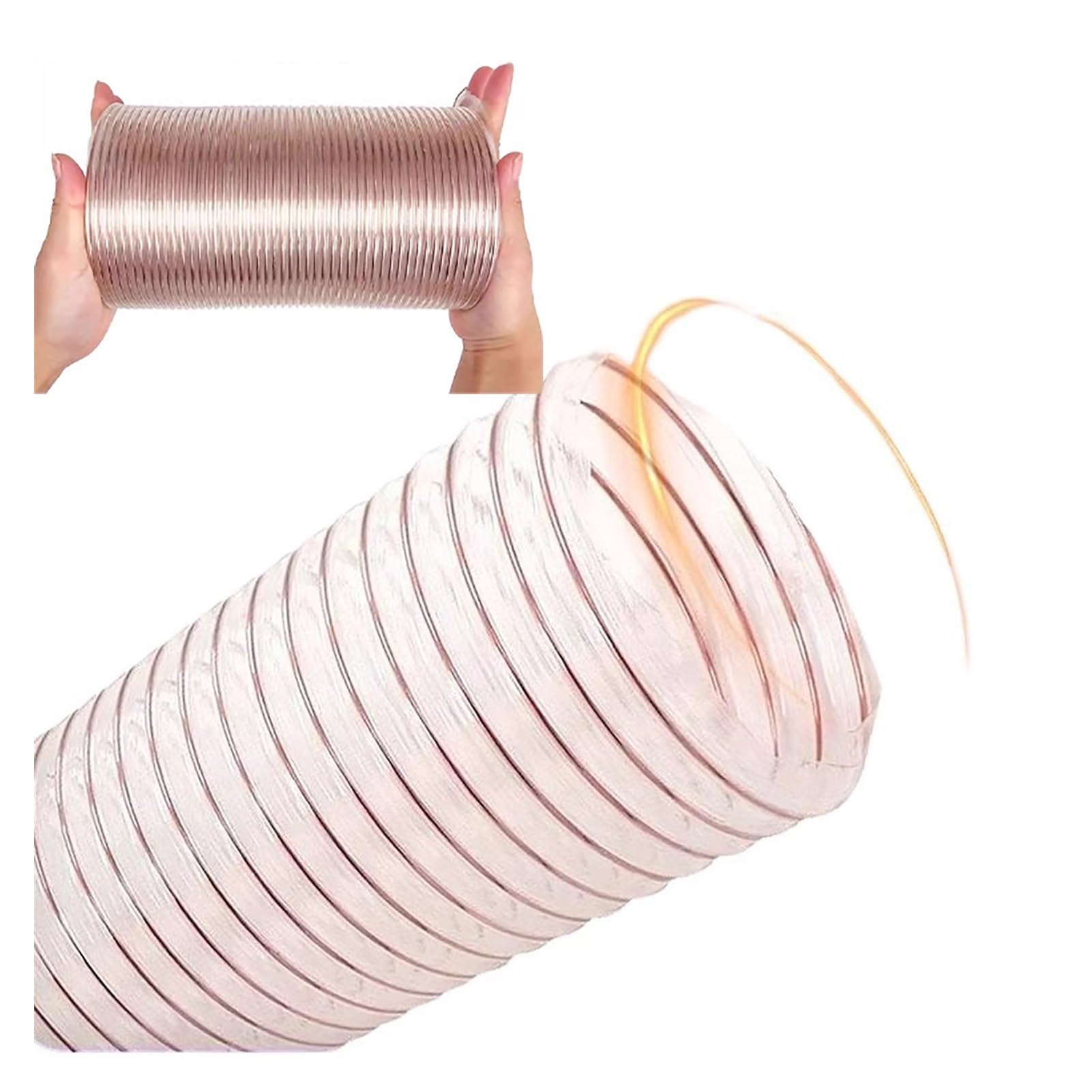 Tuyau d'aspiration transparent en polyuréthane Ø 20 à 50mm pour l'atelier