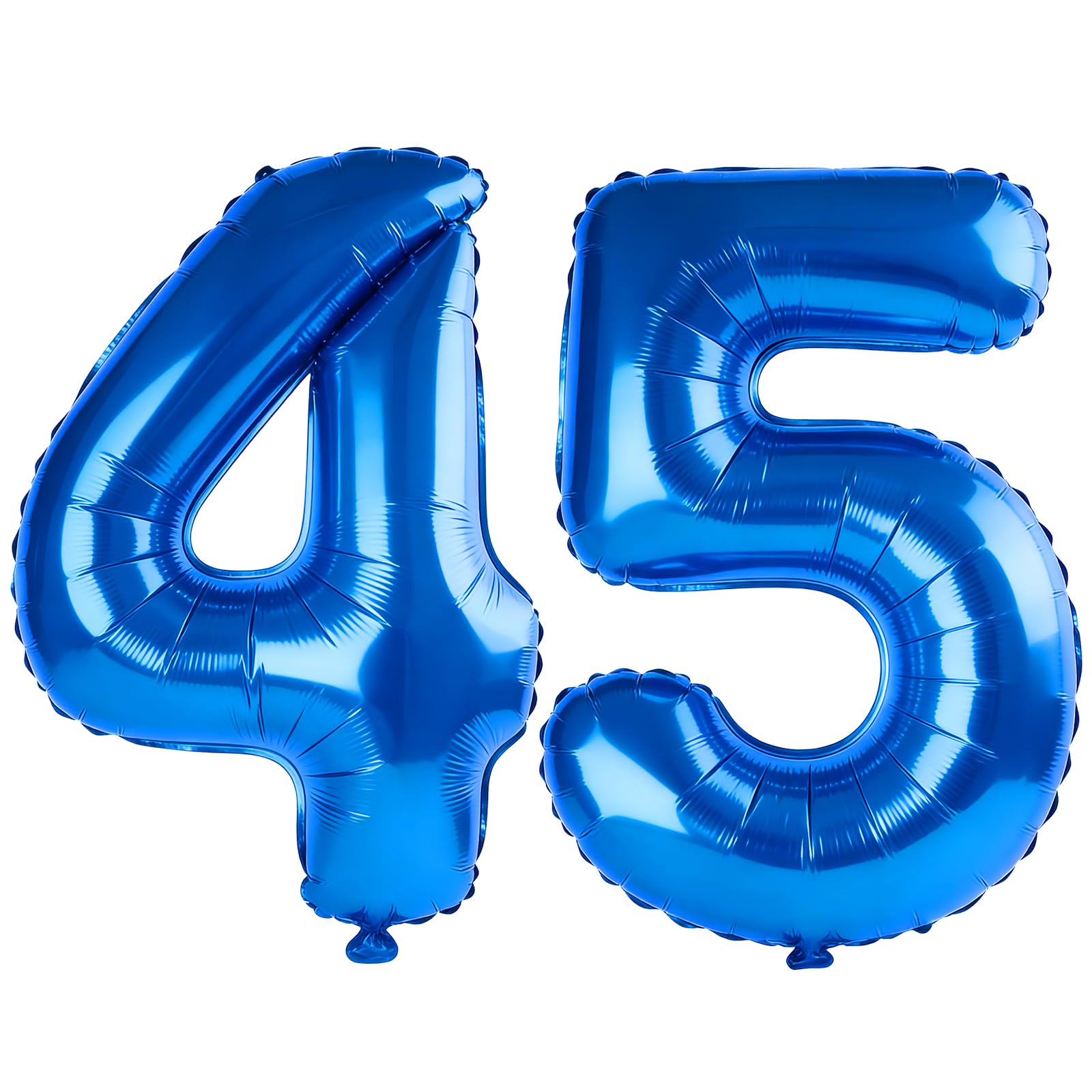 40 Inch Number 45 Balloons for 45th Birthday Party Decorations,0-100 Dark Blue Large No.45 Digital Balloons for Women Men and Her Him, Helium Foil Number Balloons for Wedding Anniversary