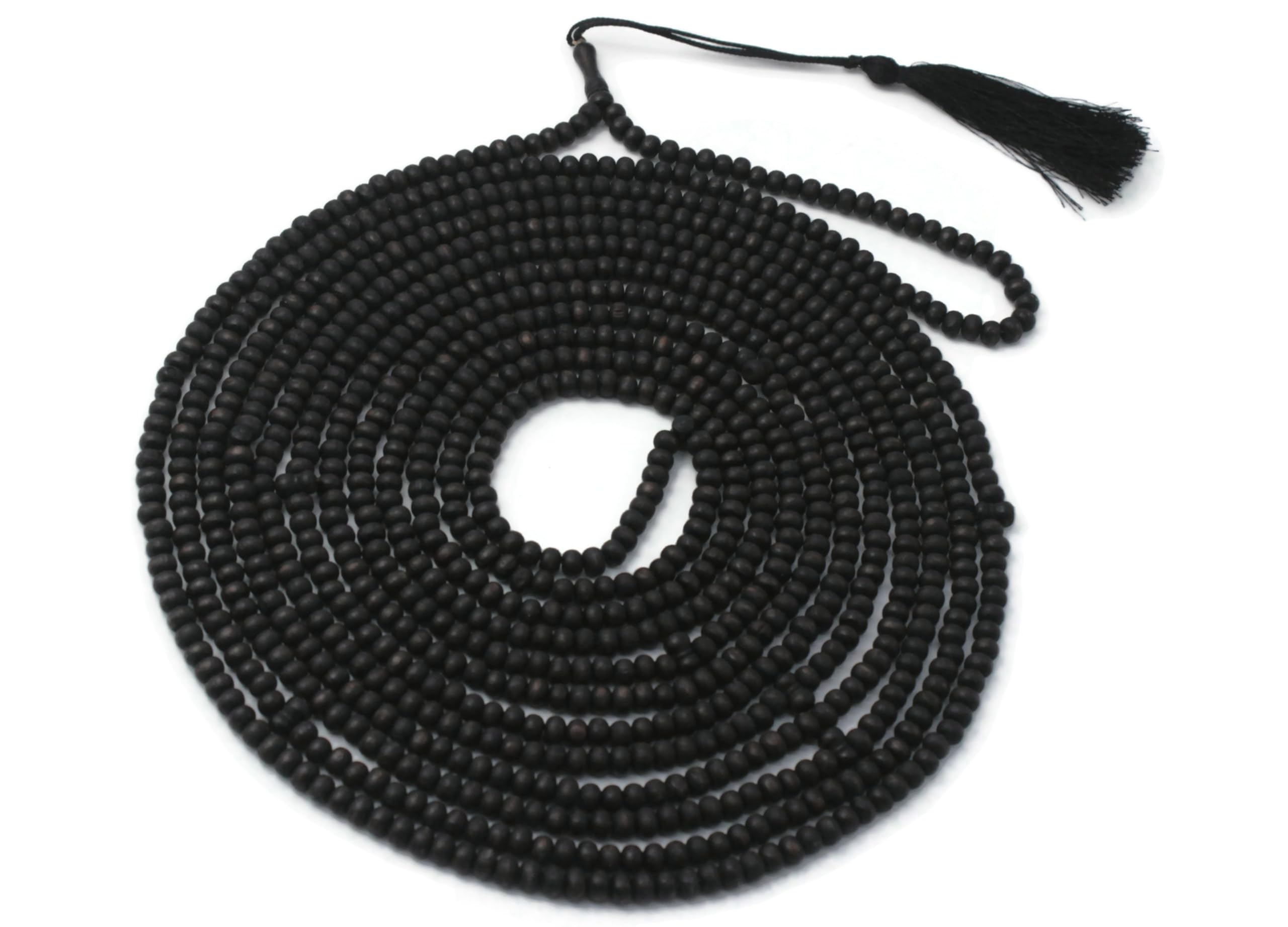 Ręcznie robiony różaniec z drewna oliwnego 1000 koralików Tasbeeh czarny Misbaha Islamski prezent Tasbih 4,5 mm mały rozmiar różaniec Dhikr