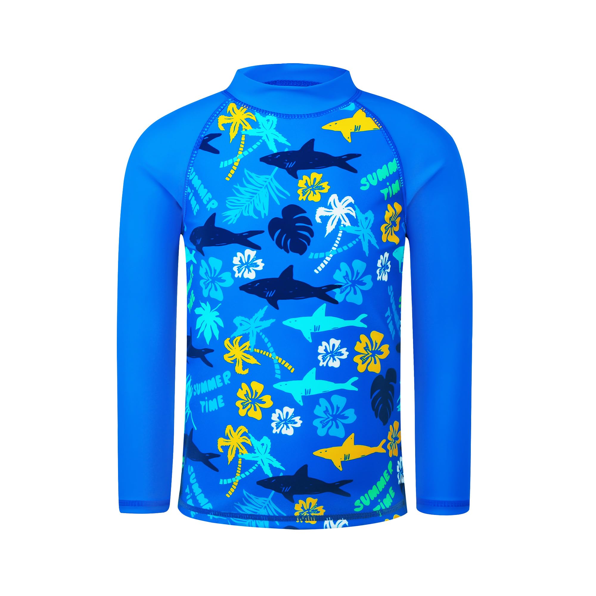 HUAANIUE Boys Scrawl Black Swimsuit UPF 50+UV Protection Two Piece Swimming Set 5-14Y Longsleeve Rash Guard Boysuit Costume