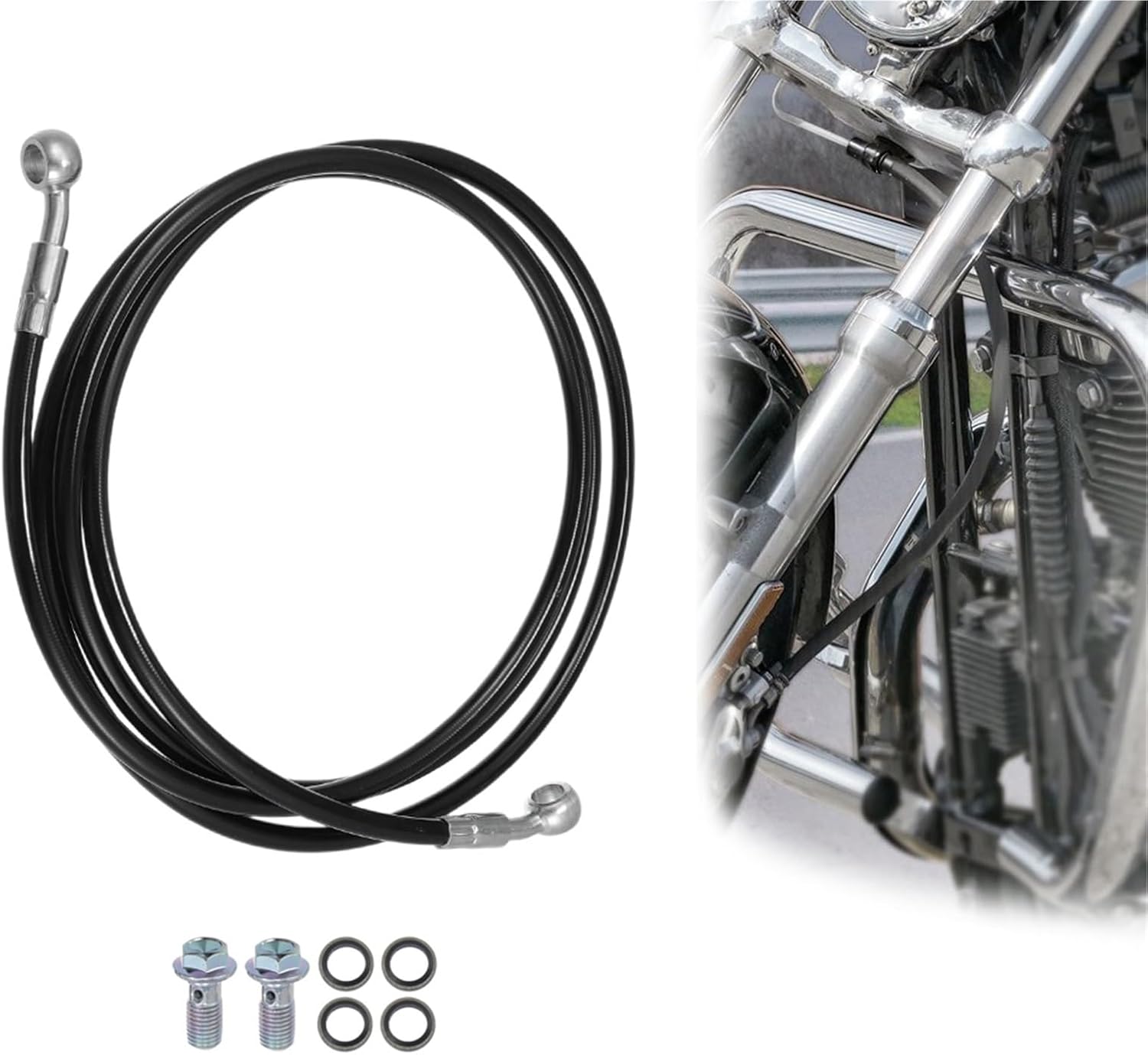 Brake Accessories Motorcycle Accessories Hydraulic Brake Line Oil Hose Pipe 1 Set 30/50/60/80/90/100/110/150/180/200/220Cm