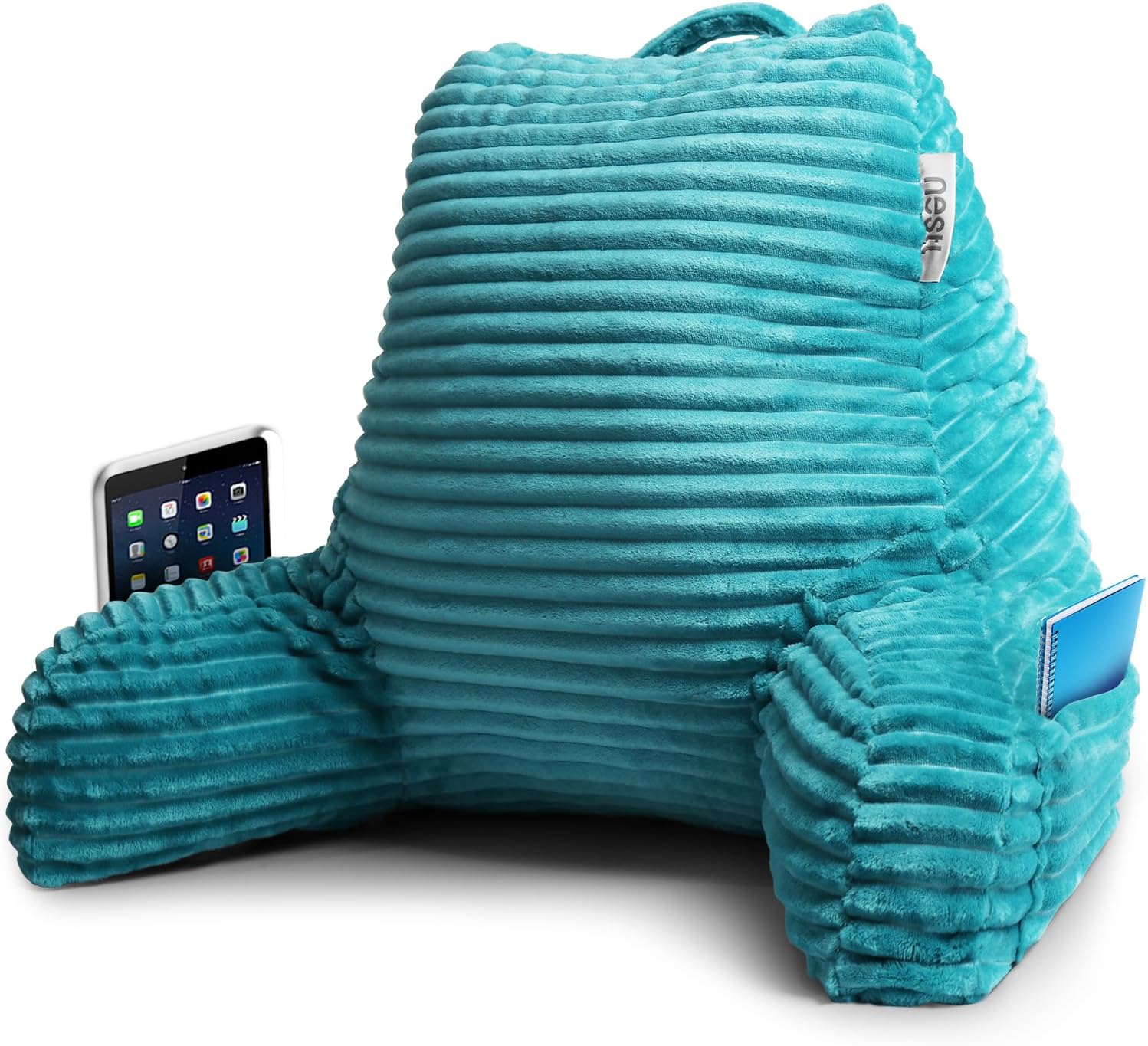 Nestl Reading Pillow for Bed Adult Back Pillow for Sitting in Bed, Standard Plush