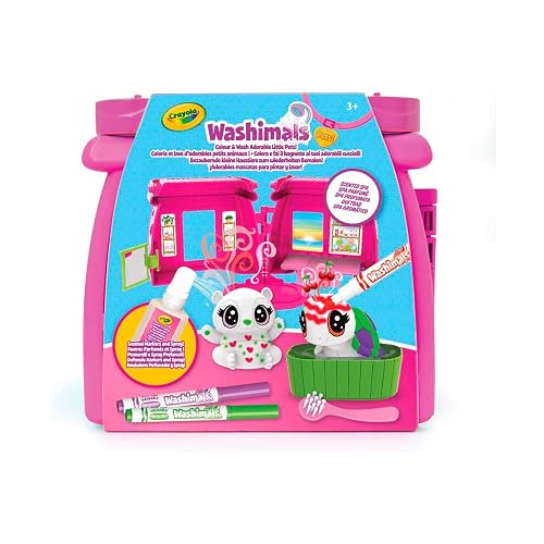 CRAYOLA - Washimals SPA Perfumado, Mascotas para Pintar y Lavar, Apto para Niños a Partir de 3 años, 74-7475