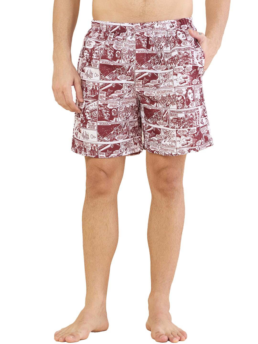 bearbrother Men Regular Fit Grey Printed Boxer-picture-16