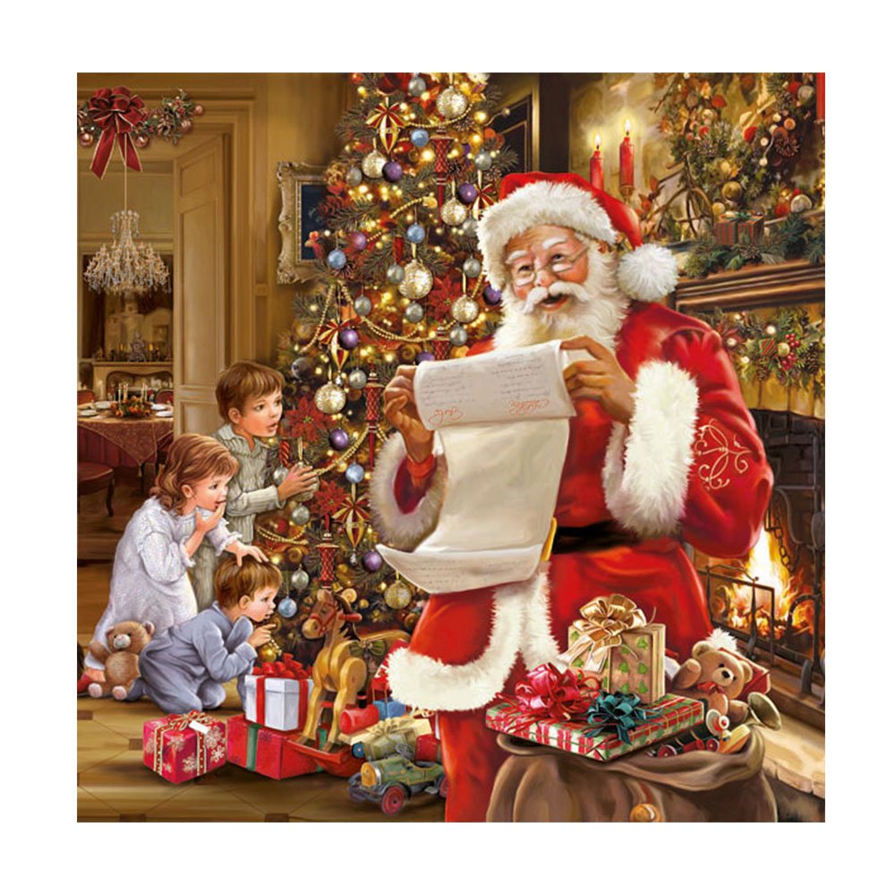 Partyrama.co.uk Multicoloured Ambiente 3 Ply Paper Lunch Napkins Christmas Eve
