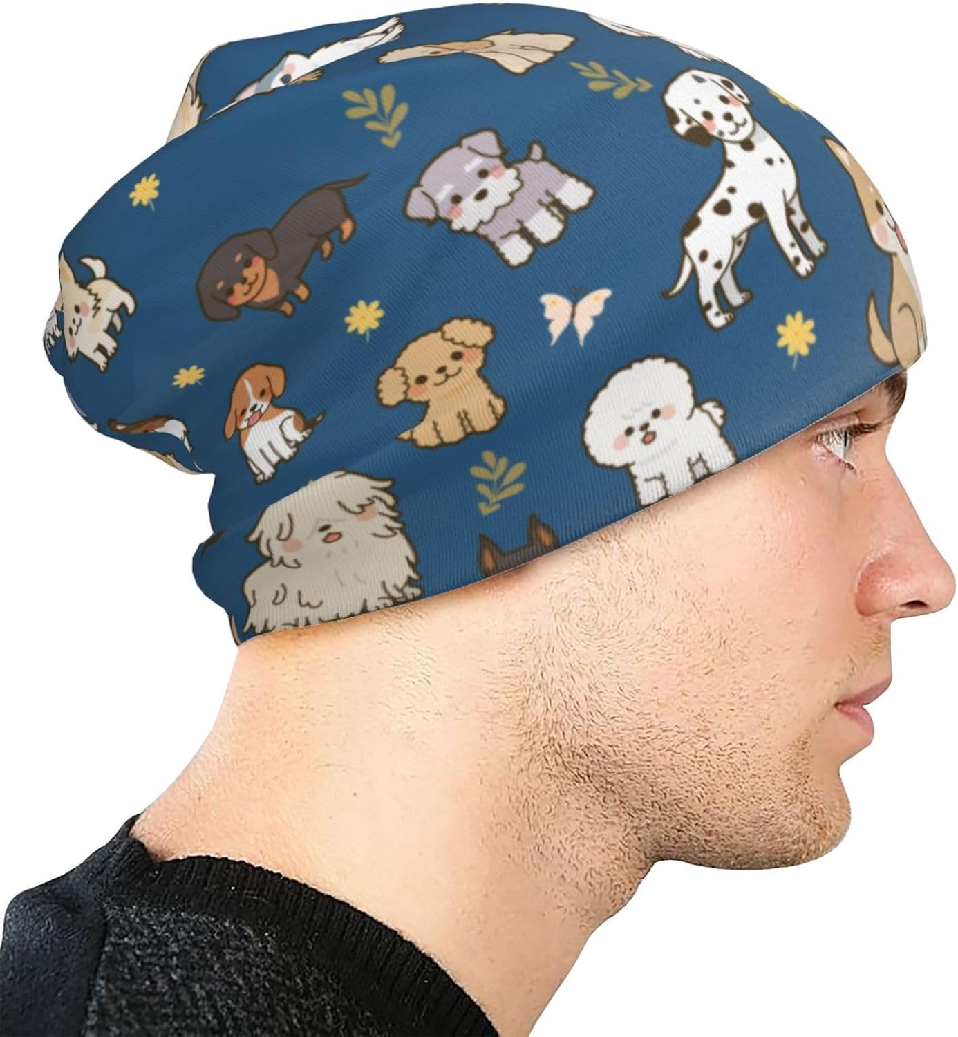 Beanie Hat Skull Cap Chemo Hat Slouchy Cap Headwear Stretch Knitted Hats - Image 6