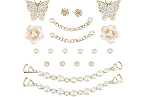 Sparkling Pearl Chain Shoe Charms for Crocs, the Perfect Embellishment for Your Clogs!