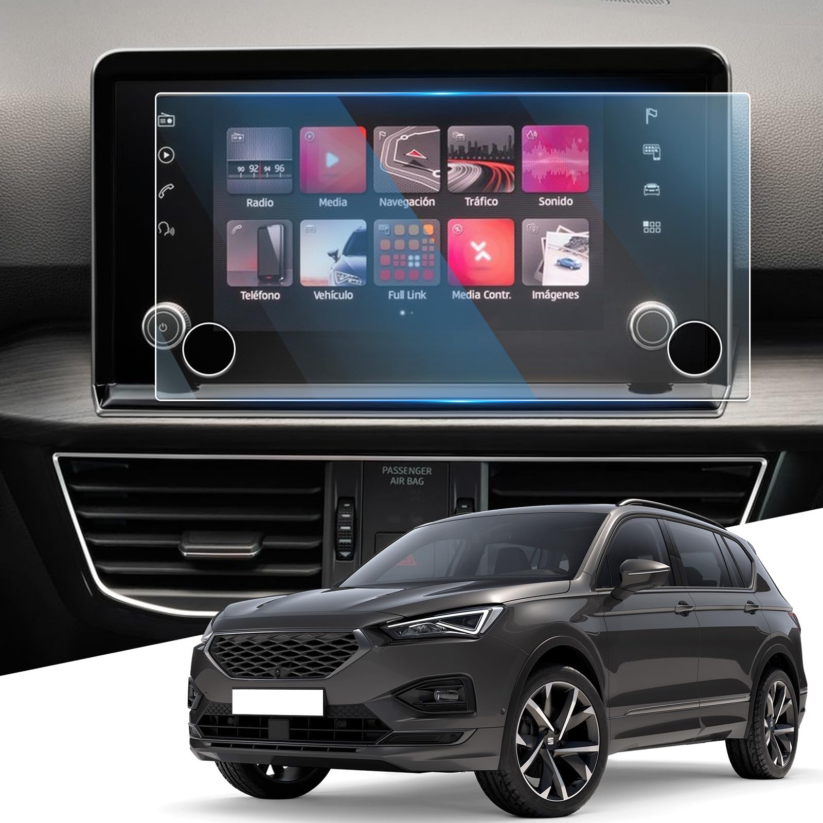WEIPIN 2 películas protectoras Nano de 12,3" para Nissan Qashqai J12/X-Trail T33 e-POWER 2023 2024 2025 2026, película protectora Nano para Nissan Connect con antihuellas — view 27