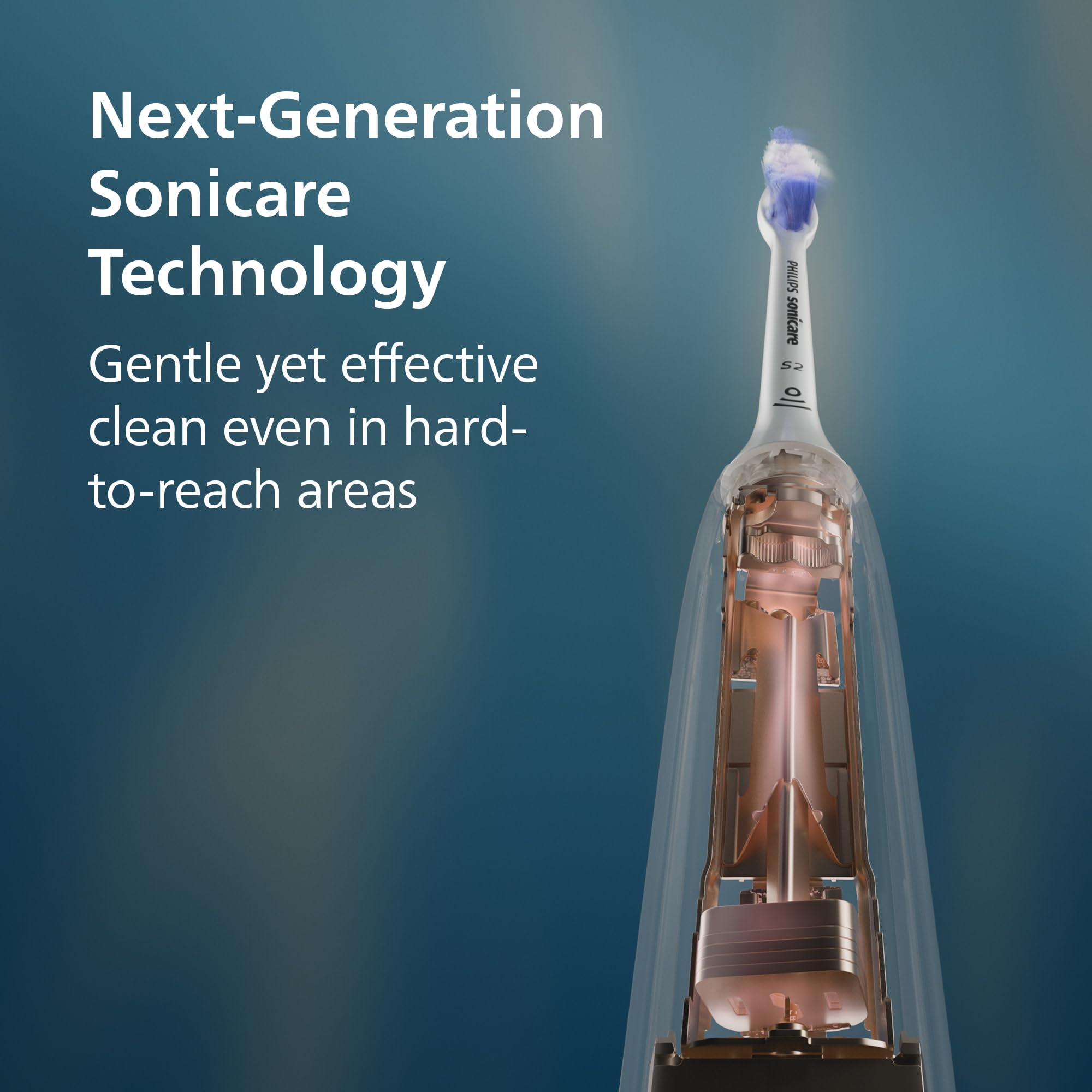 Philips Sonicare 5900 Series Electric Toothbrush - Next-Generation Sonicare Technology, Pressure Sensor, 6 Brushing Settings, SmarTimer, BrushPacer, 21-Day Runtime, Light Pink, Model HX7132/02