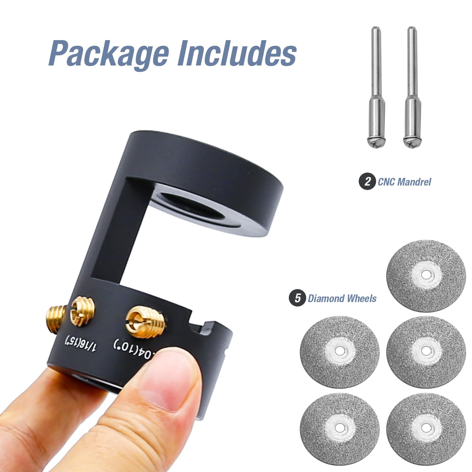 Afilador de electrodos de tungsteno, cabezal de amoladora, herramienta de soldadura TIG de aluminio, afilador de tungsteno con ranura de corte, multiángulo y compensaciones, 5 ruedas de