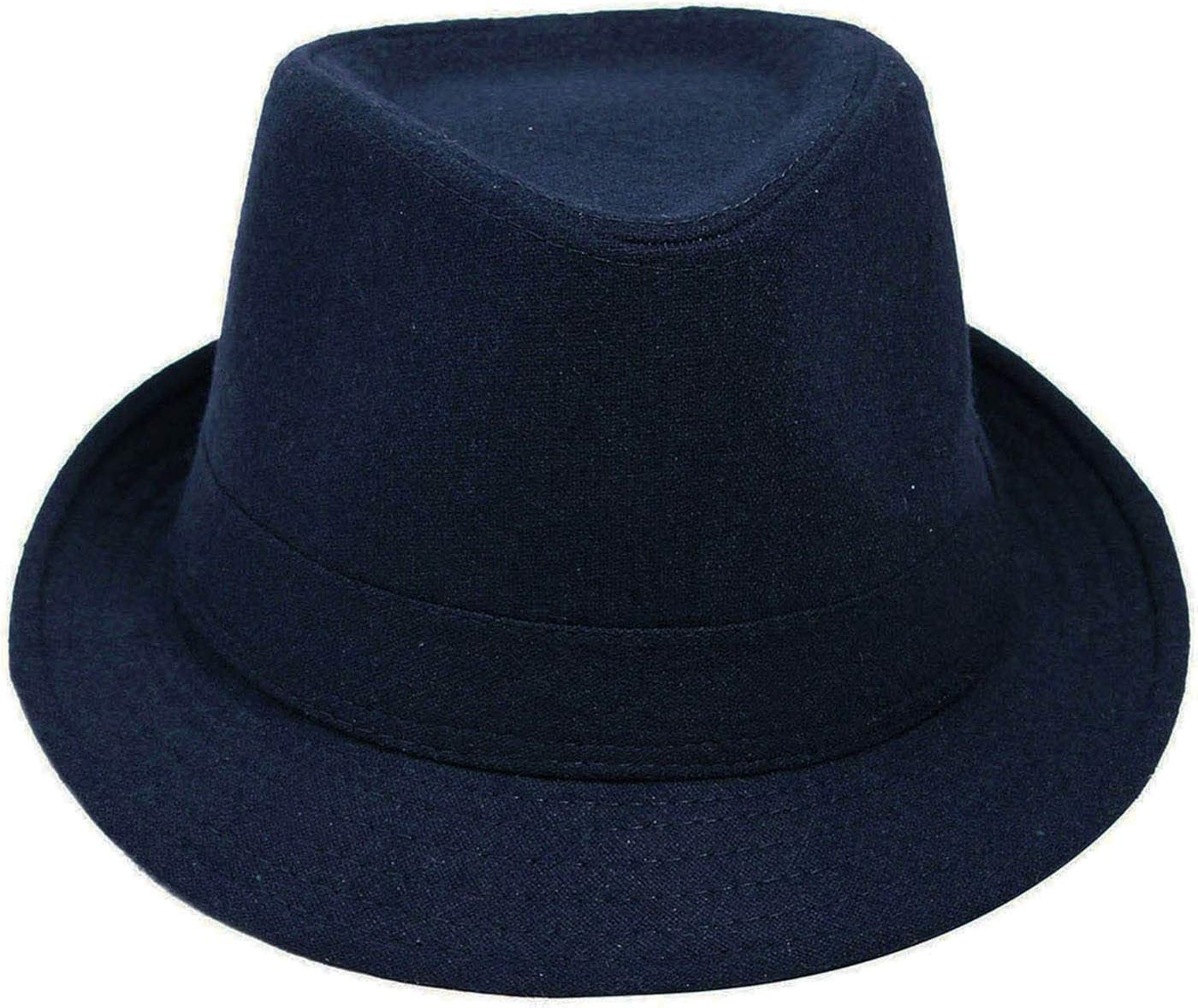 Simplicity Mens Trilby Hat for Men Daily Wear Mens Dress Hats Derby Hat Fedora for Men Unisex Timelessly Classic Manhattan Fedora Hat Men Fedora Hats,Navy : Clothing, Shoes & Jewelry