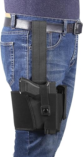 Funda de pierna caída, ajustable, para hombre y mujer, funda táctica para piernas 1911, Glock 17/19/23, Beretta 92FS, Sig Sauer P320/P220 y más