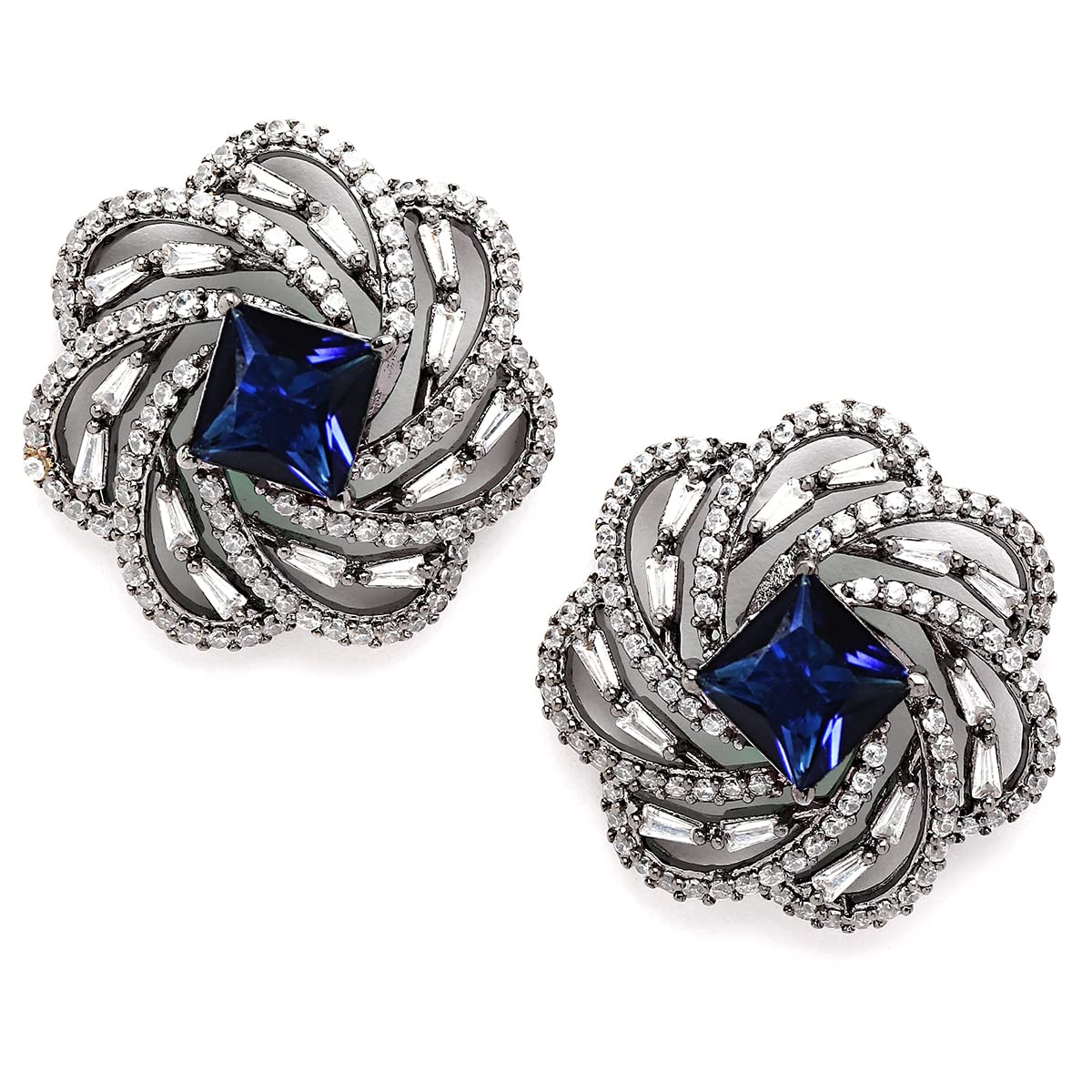 See full amazon price history chart for Karatcart Black Silver Tone Blue Cubic Zirconia Stud Earrings for Women Karatcart Black Silver Tone Blue Cubic Zirconia Stud Earrings for Women (B0BRSX2V58) Amazon Price History, Amazon Price Tracker
