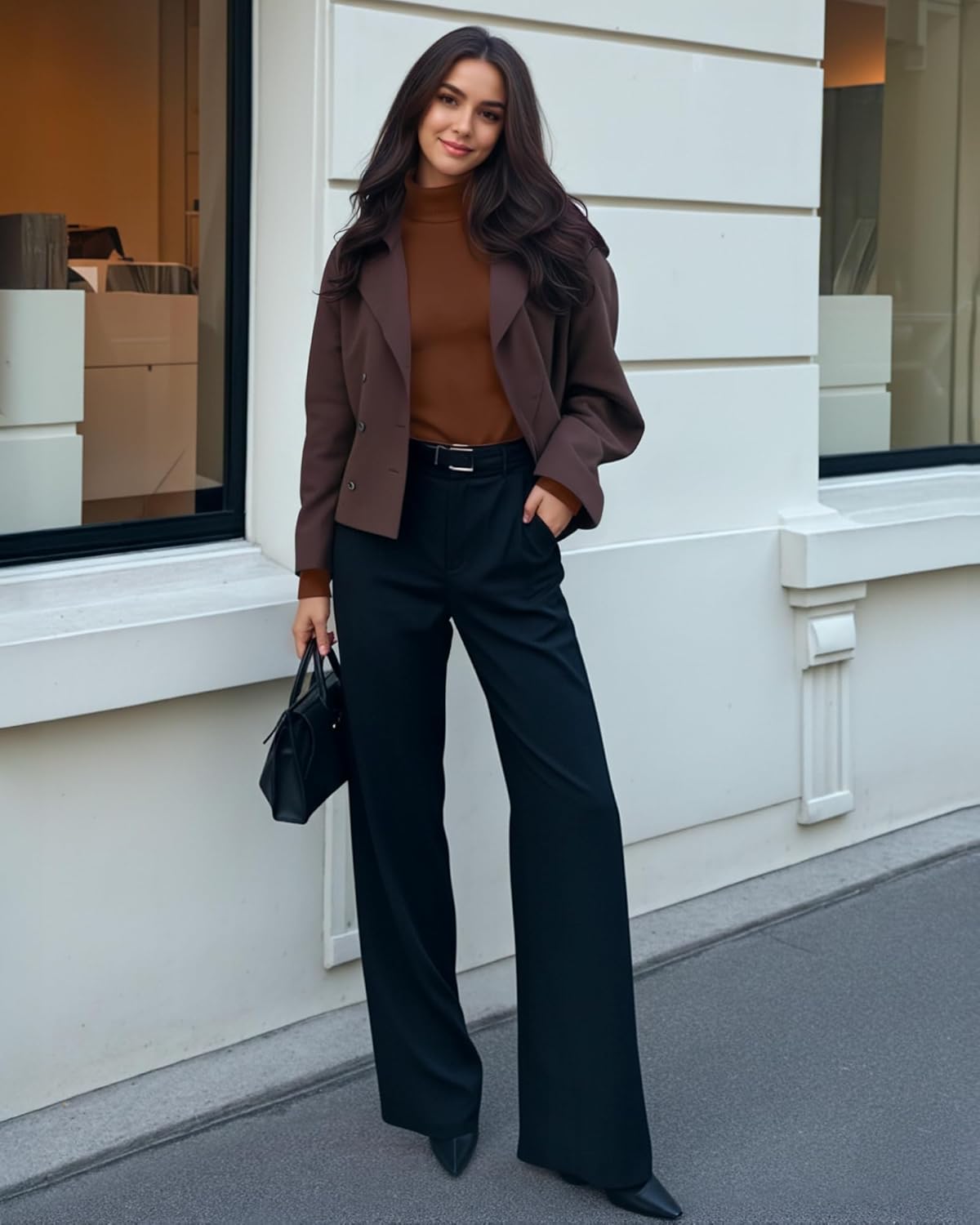 MANGOPOP Womens Turtleneck Sweaters Long Sleeve Ribbed Knit Sweater Casual 2026 Fashion Fall Winter Pullover Sweater Tops - Image 6