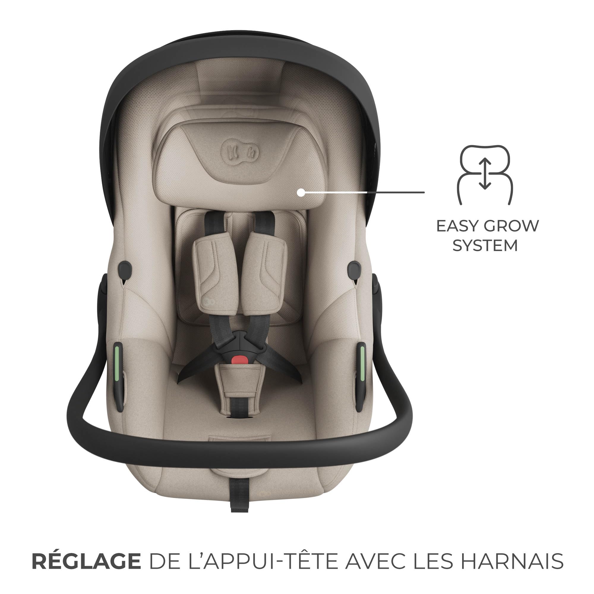 Kinderkraft I-LITE Siège Auto avec base ENDURA SAFE FX, siège auto pour bébé, i-Size, 40–87 cm, rotatif, ISOFIX, ERGO PAD, système modulaire, léger, 3,2 kg, harnais 5 points, 0–12 ans, Beige