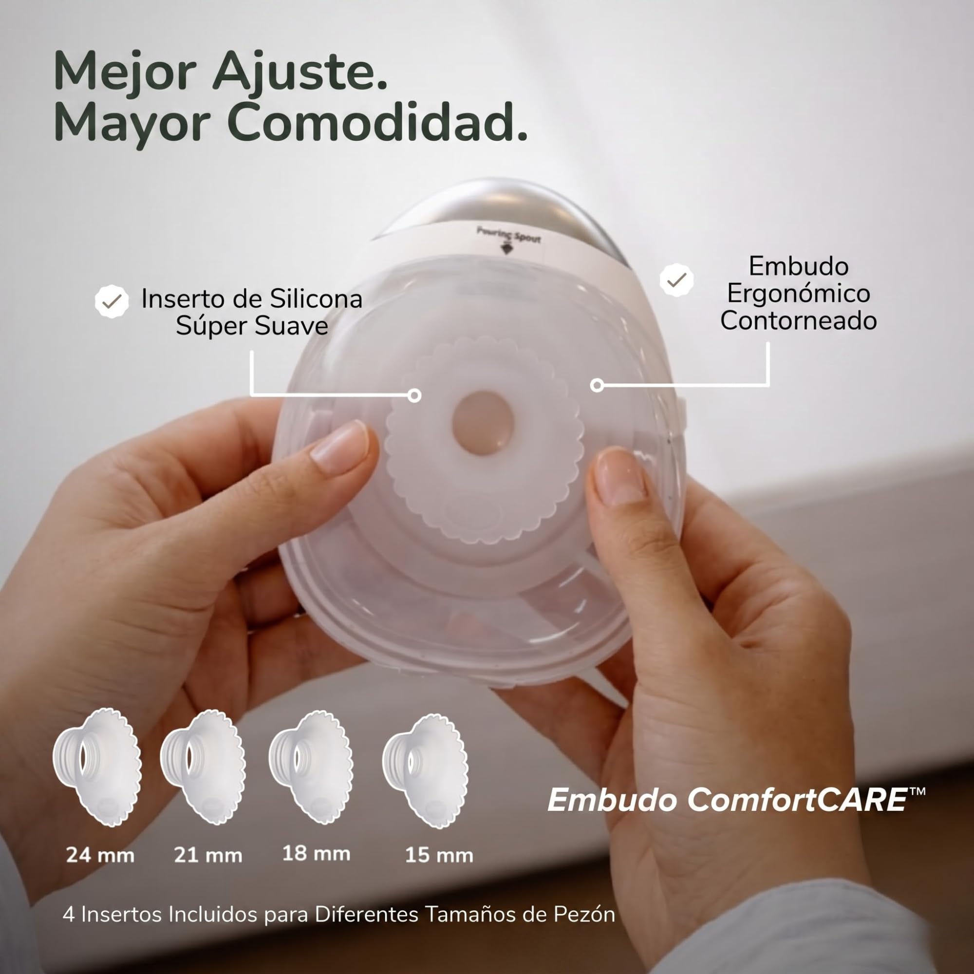 Sacaleches Eléctrico Pack 2 Uds. Portátil Manos Libres, Extractor de Leche Doble Inalámbrico y Silencioso con Pantalla LED, 2 Modos y 9 Niveles, Recargable USB-C - Haakaa